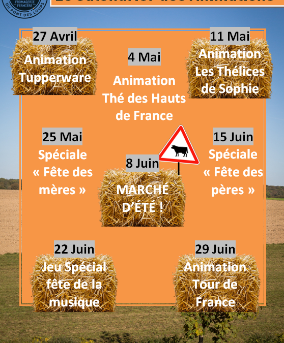 Calendrier des animations