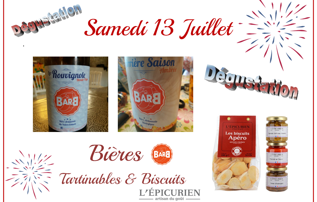 Dégustation de bières et tartinables