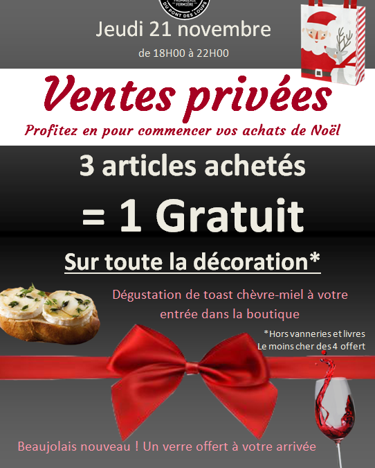 Soirée Ventes privées