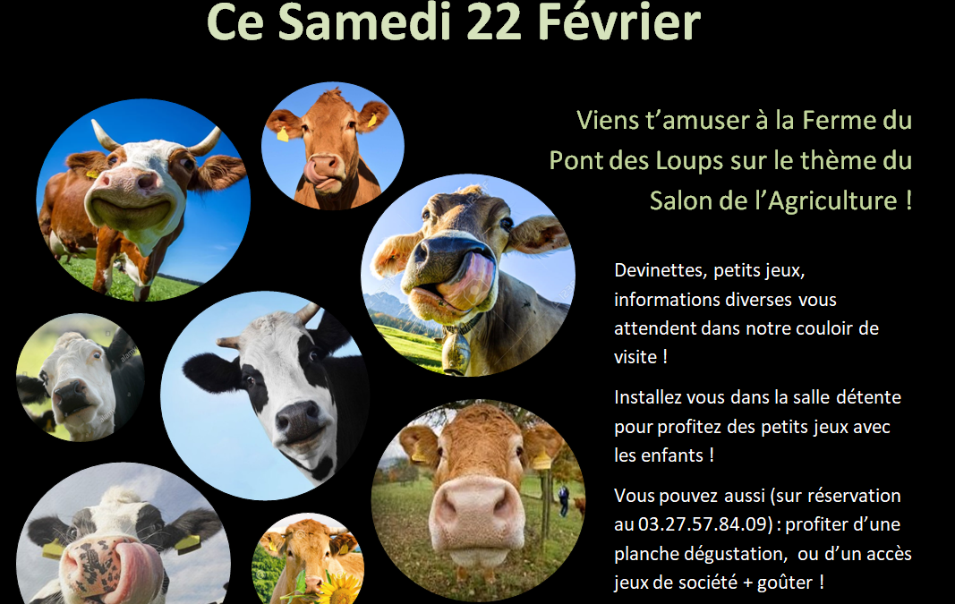 Venez vous amuser ce samedi à la Fromagerie