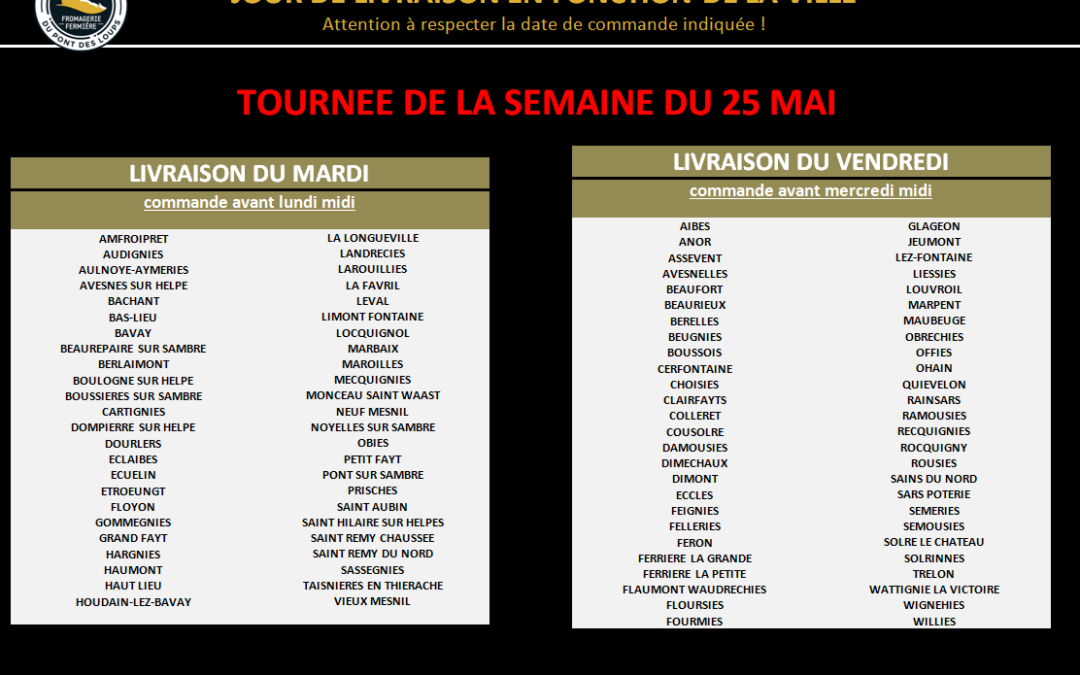 Faites-vous livrer à domicile dans l’avesnois
